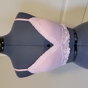 Aerie Real Happy Wireless Lightly Lined Retro Lace Bra